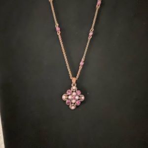 Purpleish pink bronze in color sexy necklace
